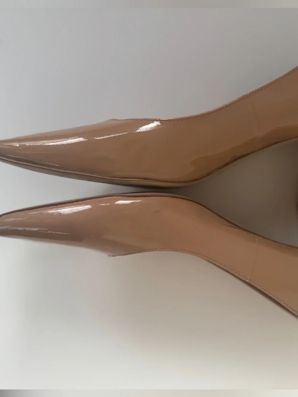 KATE SPADE ♠️ Pointed Toe Heel Pumps • Nude Patent Leather • Womens 10
